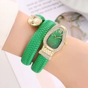 Serpenti Snake Gold Braided Women's Watch